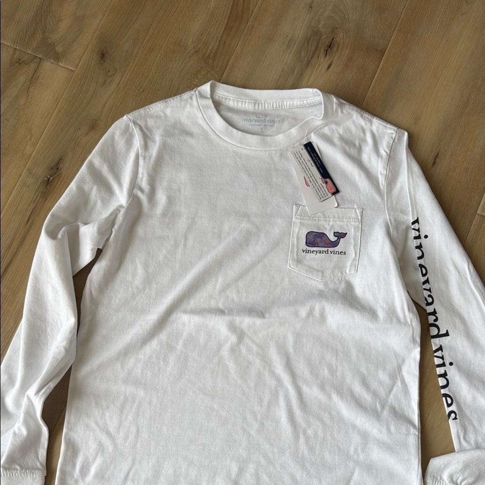 Vineyard Vines Boys White Long Sleeve Shirt
